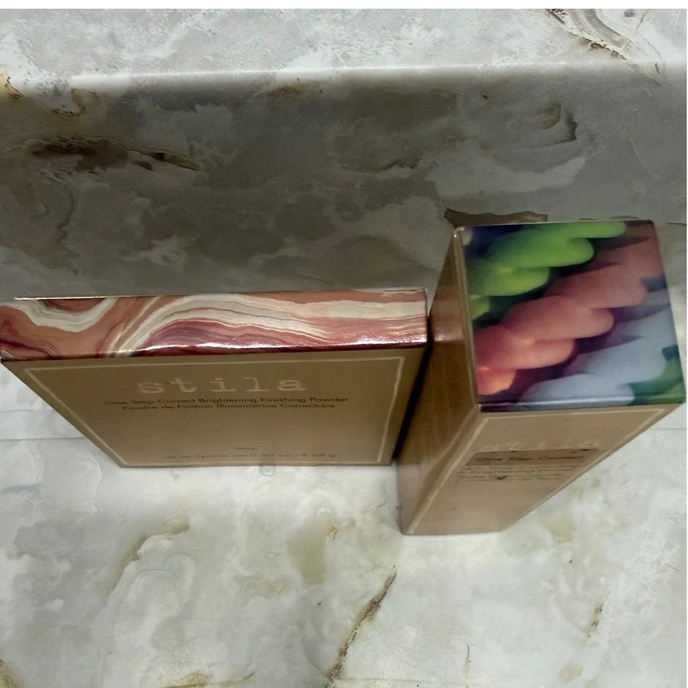 Stila One Step Correct Primer and Brightening Finishing Powder Set New In Box